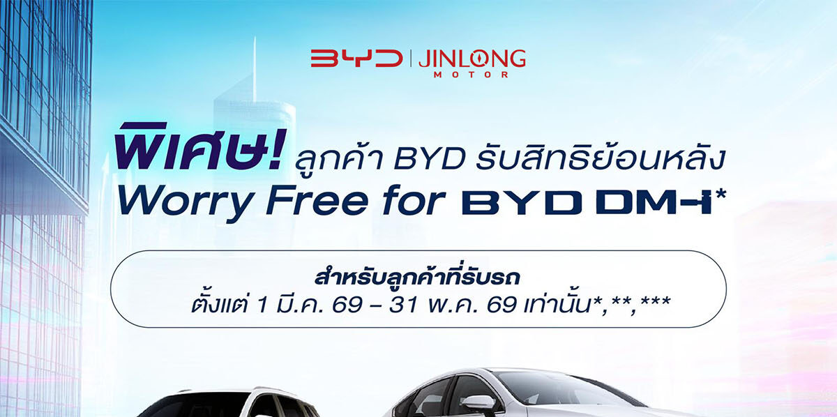 พิเศษ! ลูกค้า BYD รับสิทธิย้อนหลัง